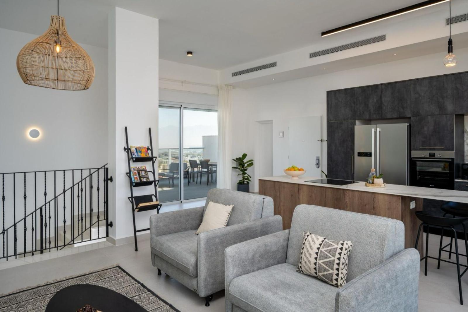 Appartement Mountain And Sea View - Penthouse With Private Pool à Eilat Extérieur photo