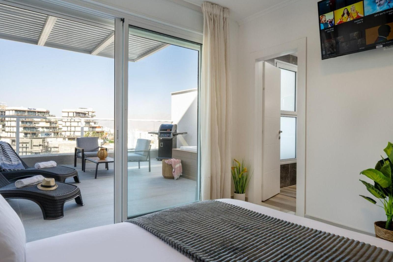 Appartement Mountain And Sea View - Penthouse With Private Pool à Eilat Extérieur photo