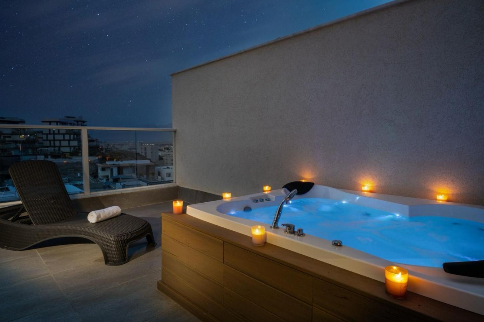 Appartement Mountain And Sea View - Penthouse With Private Pool à Eilat Extérieur photo